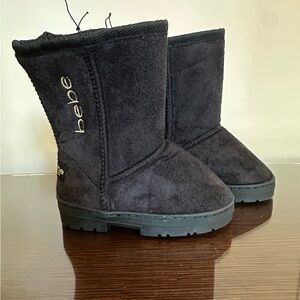 Bebe Black Cozy Boots